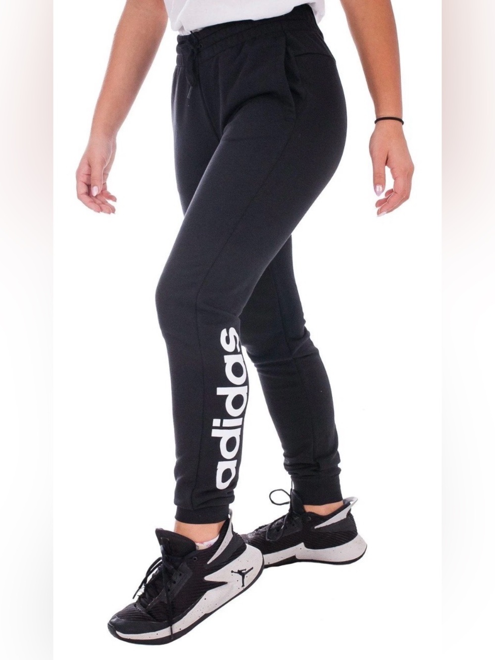 Adidas | Women's Essentials Linear Black Pant | Size Large | ✨Brand New✨